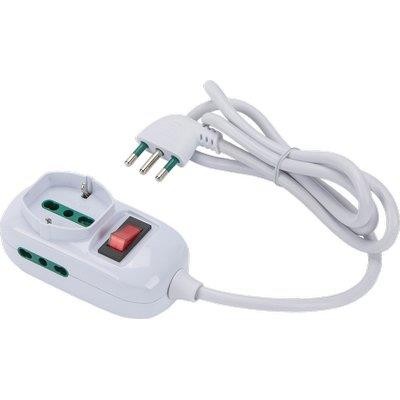 2 x MULTIPRESA TRIAX BIPASSO + SCHUKO+ TERMICO RETAIL