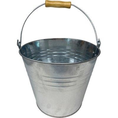 2 x SECCHIO ZINCATO GALVANIZZATO DOMUS