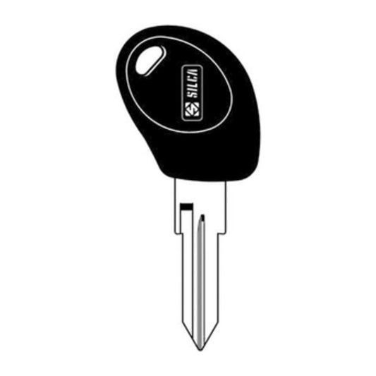 2 x SILCA GT10BTE CHIAVE TRANSPONDER VUOTA OTTONE