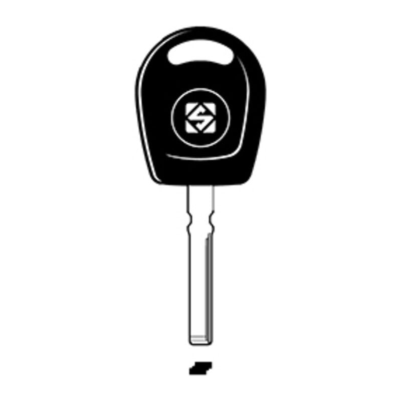 2 x SILCA HU116TE CHIAVE TRANSPONDER VUOTA ACCIAIO