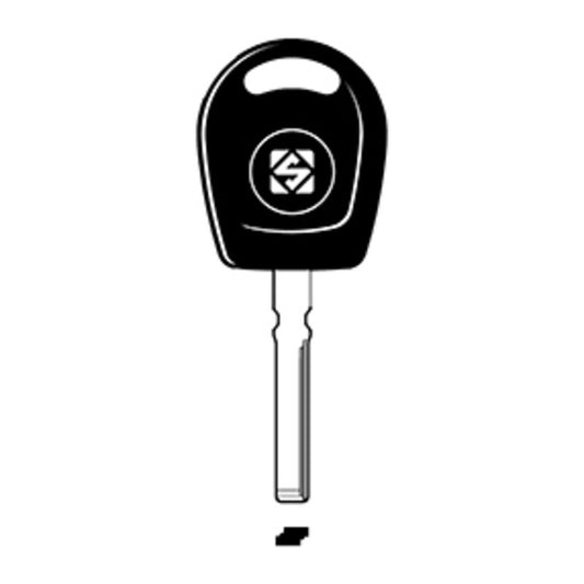 2 x SILCA HU116TE CHIAVE TRANSPONDER VUOTA ACCIAIO
