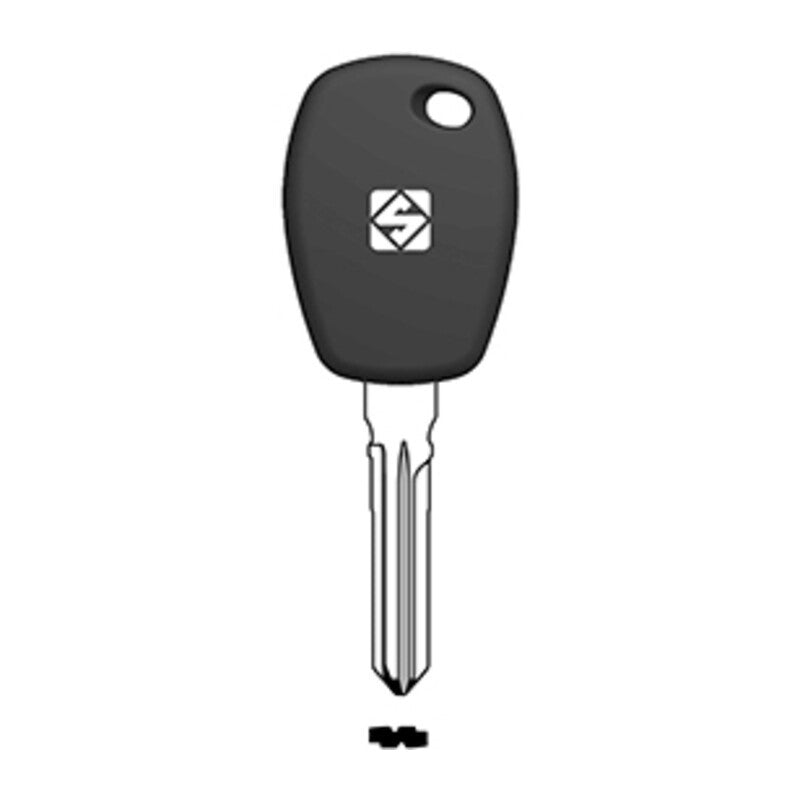 2 x SILCA HU179TE CHIAVE TRANSPONDER VUOTA ACCIAIO