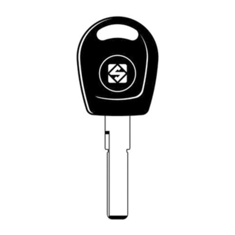 2 x SILCA HU66TE CHIAVE TRANSPONDER VUOTA OTTONE