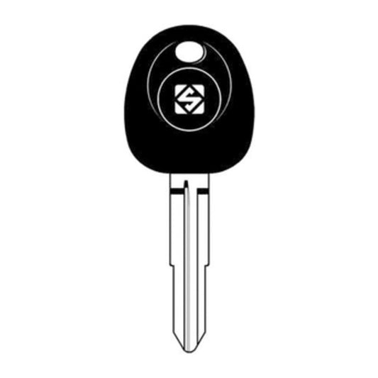 2 x SILCA HYN10TE CHIAVE TRANSPONDER VUOTA OTTONE