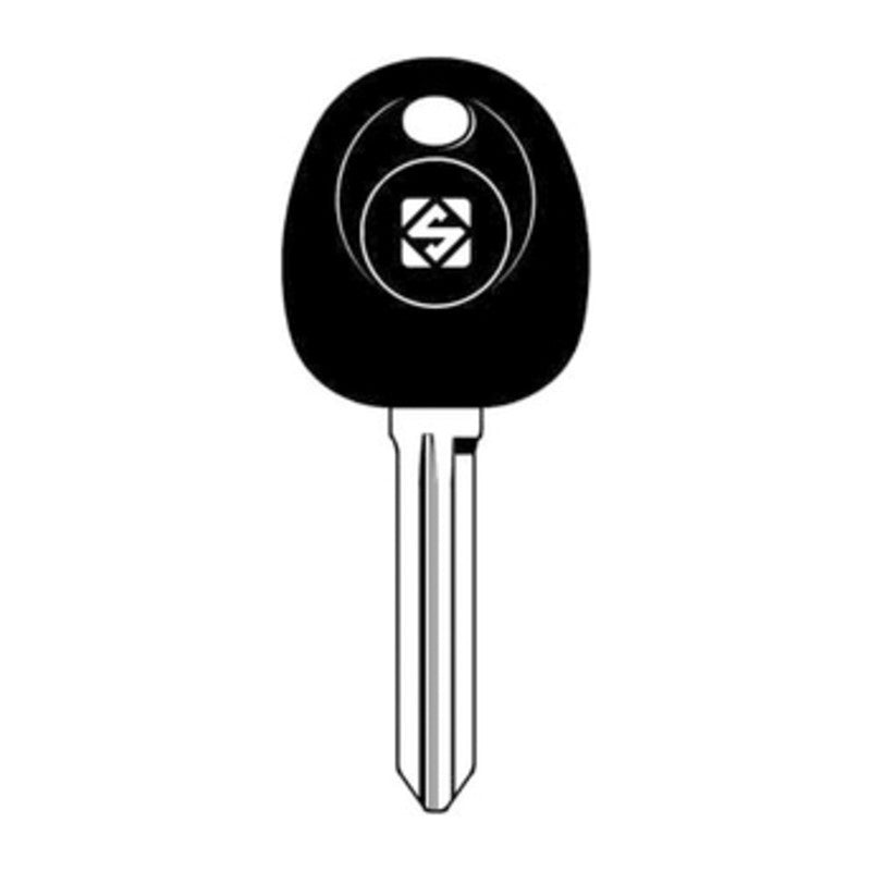 2 x SILCA HYN14TE CHIAVE TRANSPONDER VUOTA OTTONE