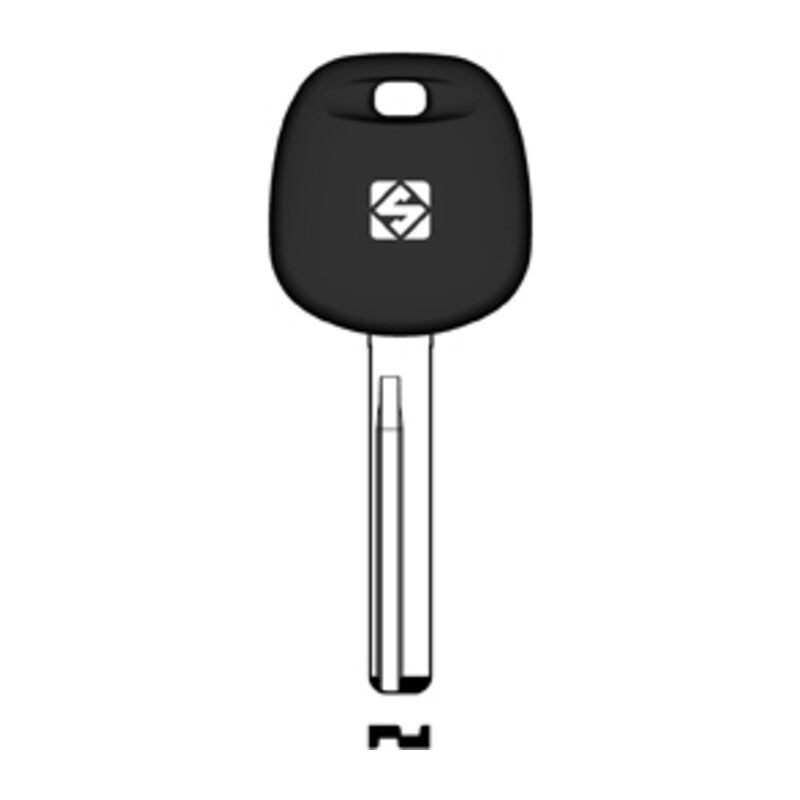 2 x SILCA HYN17BTE CHIAVE TRANSPONDER VUOTA OTTONE