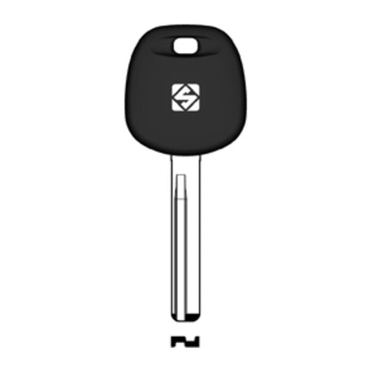2 x SILCA HYN17BTE CHIAVE TRANSPONDER VUOTA OTTONE