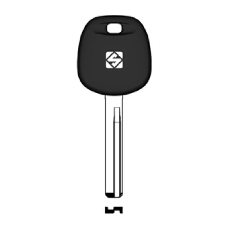 2 x SILCA HYN17RBTE CHIAVE TRANSPONDER VUOTA OTTONE