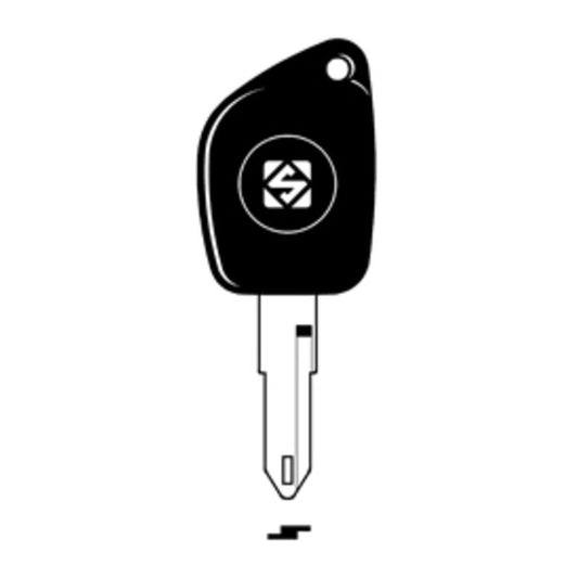 2 x SILCA NE72ATE CHIAVE TRANSPONDER VUOTA OTTONE
