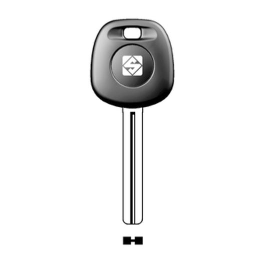 2 x SILCA TOY40BTE CHIAVE TRANSPONDER VUOTA OTTONE