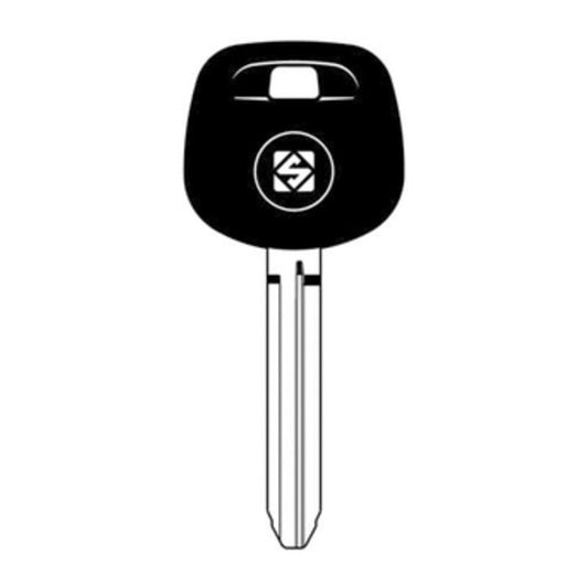 2 x SILCA TOY43ATE CHIAVE TRANSPONDER VUOTA OTTONE