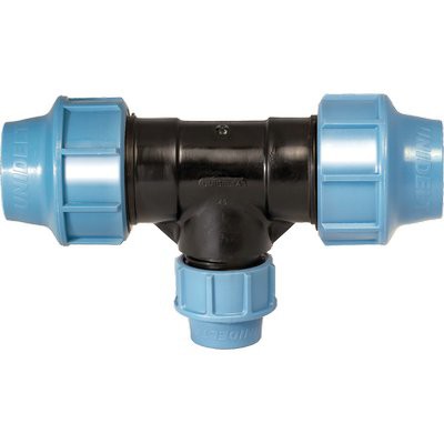 2 x TEE A COMPRESSIONE RIDOTTO PN16 UNIDELTA