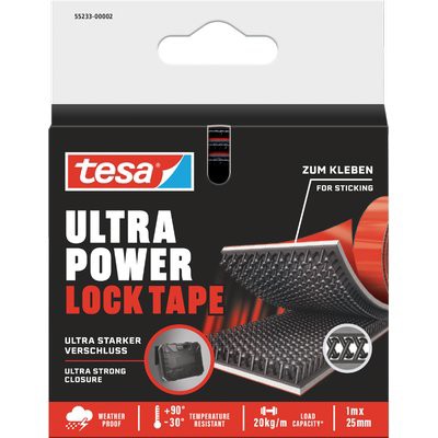 2 x VELCRO ADESIVO ULTRA POWER LOCK TAPE 55233 TESA