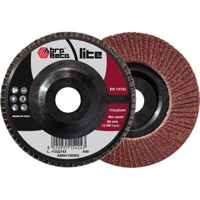 20 x DISCO LAMELLE RADIALI CORINDONE ABRABETA