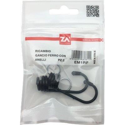 20 x GANCIO METALLO X CORDA ELASTICA