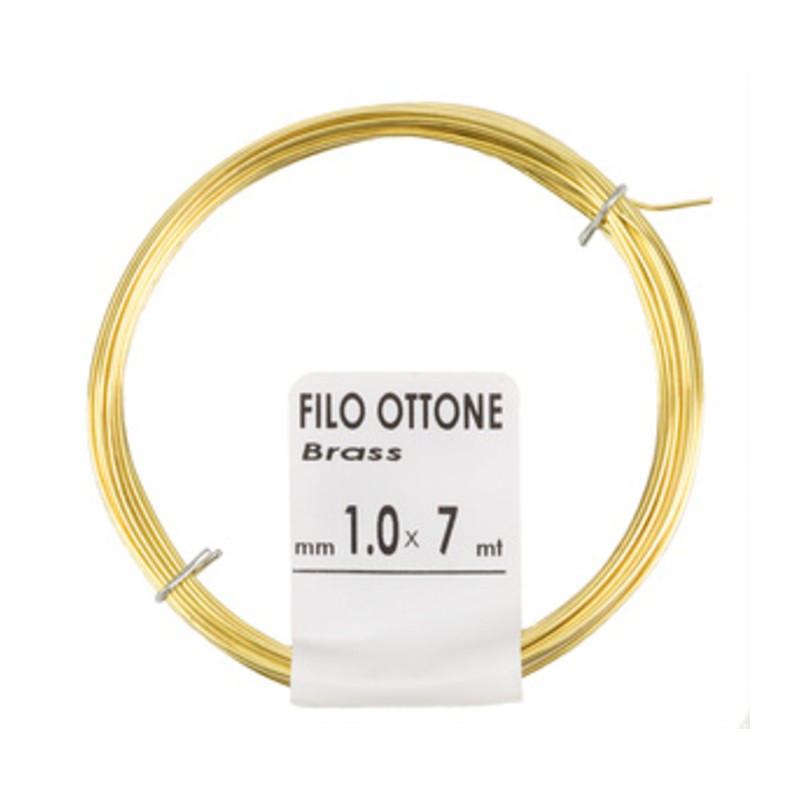 20 x MATASSINA FILO OTTONE D 0,6 MM  20 M