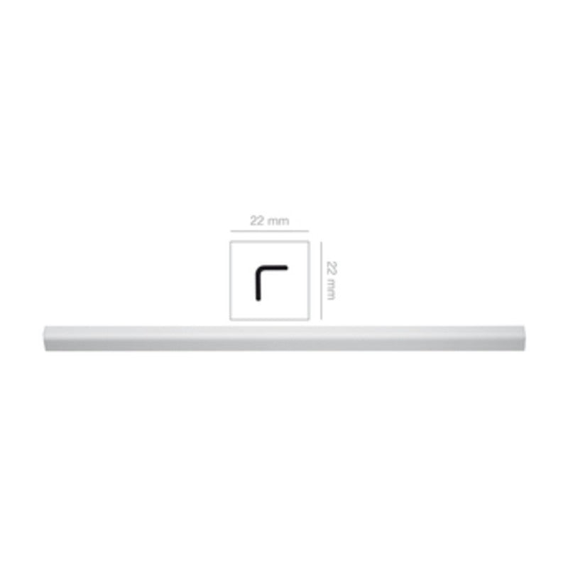 20 x PARASPIGOLO 22X22 MM POLIST HD 3 M BIANCO