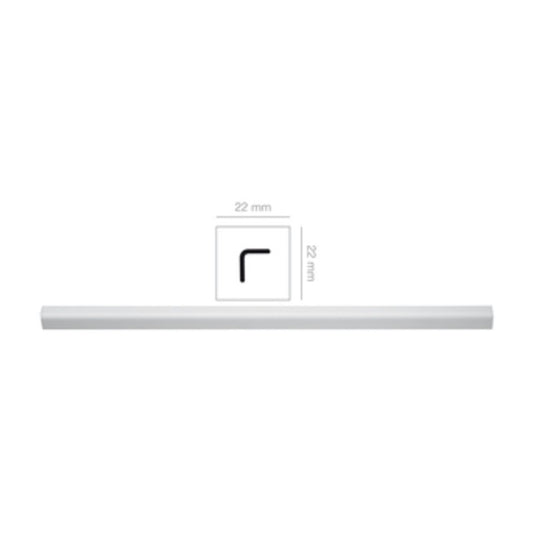 20 x PARASPIGOLO 22X22 MM POLIST HD 3 M BIANCO