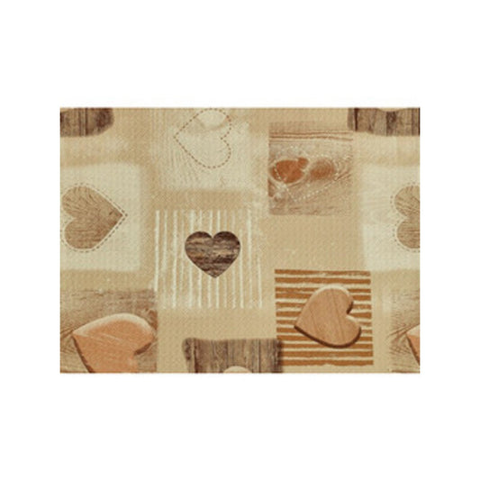 20 x PASSATOIA FUTURA H 52 CM CUORI BEIGE