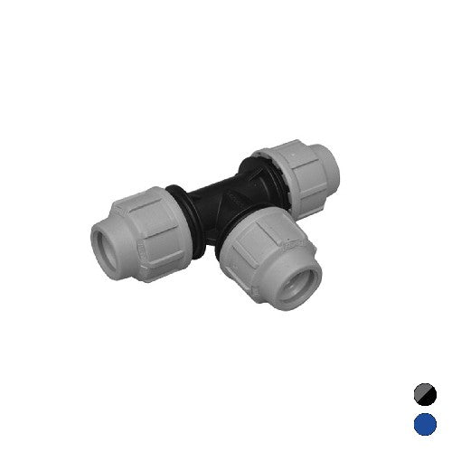 20 x TEE A 90° IKARO RACCORDO PER POLIETILENE Misura: Diam. 25