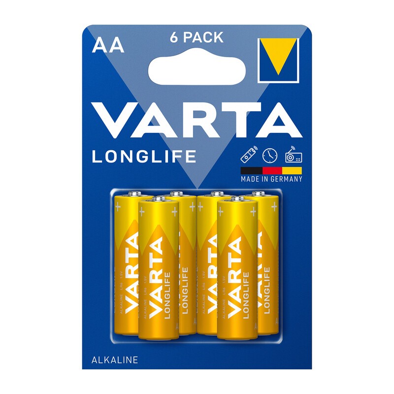20 x VARTA BATT LONGLIFE ALCALINA STILO BL 6 PZ
