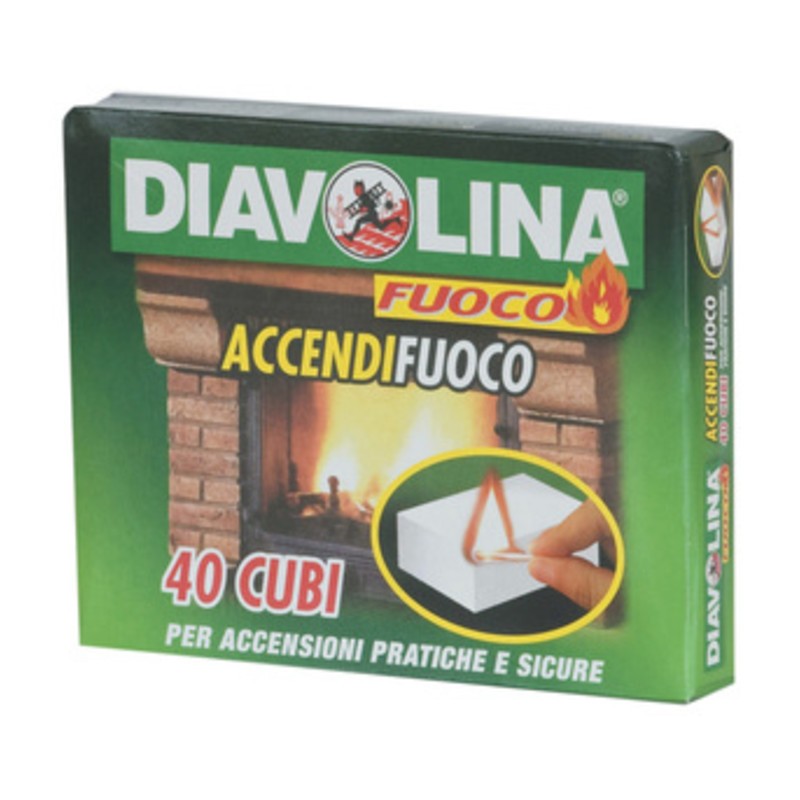 24 x ACCENDIFUOCO  40 CUBI DIAVOLINA 15300