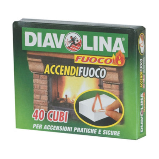 24 x ACCENDIFUOCO  40 CUBI DIAVOLINA 15300