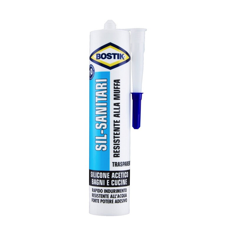24 x BOSTIK SIL-SANITARI RESISTENTE MUFFA 280 ML TRASP