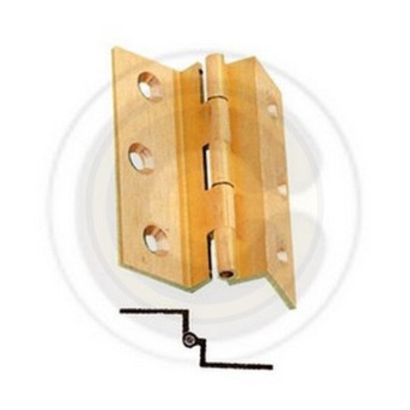 24 x CERNIERA FRESATA C/COLLO OTTONE SAT 50X40 MM**