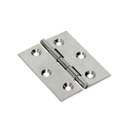 24 x CERNIERA FRESATA PIANA NICHEL SATIN 30X25 MM