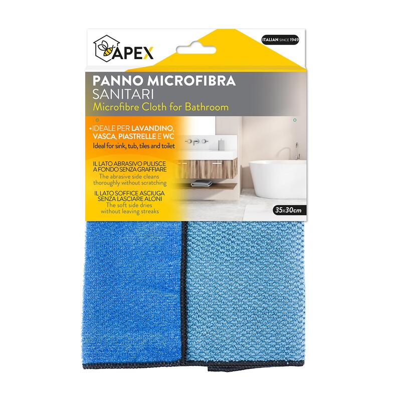 24 x PANNO MICROFIBRA P/SANITARI CM.35X30
