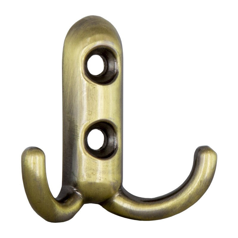 25 x APPENDIABITI A 2 GANCI 45X45 MM BRONZO SFUMATO