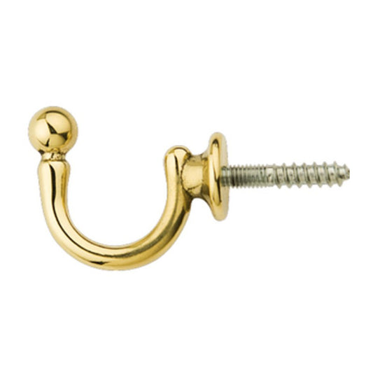 25 x FERMATENDA GANCIO SFERA ORO LUCIDO 50X44 MM*