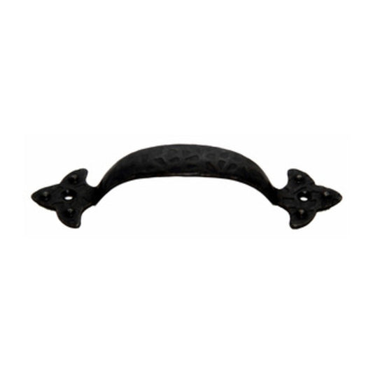 25 x MANIGLIA FERRO BATTUTO 316  90 MM NERO SFUMATO