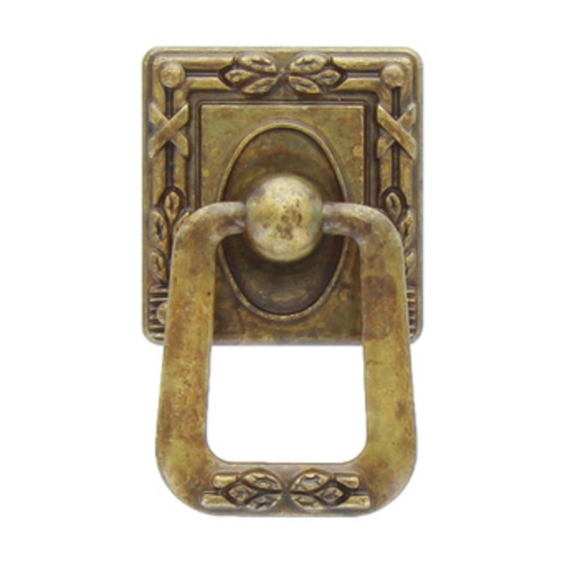 25 x MANIGLIA ZAMA 12060 33X55 MM OTTONE ANTICATO*