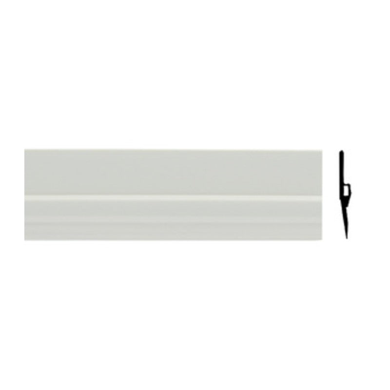 25 x PARAPORTA RIGIDO C/PINNA IN GOMMA 1 M BIANCO