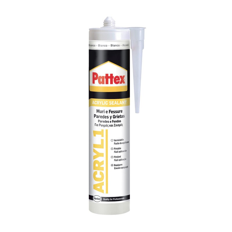 25 x PATTEX ACRIL-ONE BIANCO 300 ML CARTUCCIA