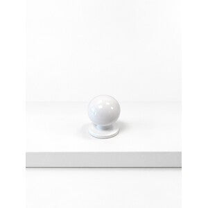 25 x POMOLO OTTONE 710 D 20 MM TORNITO BIANCO