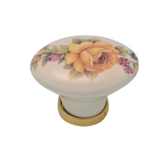 25 x POMOLO PORCELLANA OVALE C/BASE F/18 24X34X25 MM