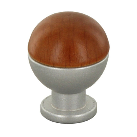 25 x POMOLO SFERICO LEGNO OTT 735B D 18 MM CILIEGIO