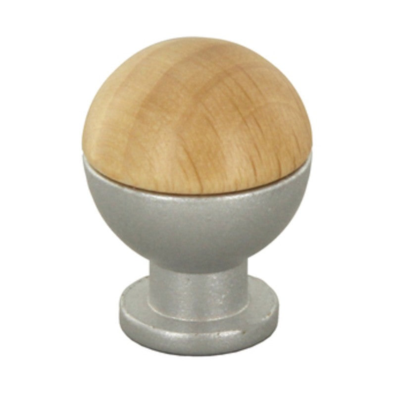 25 x POMOLO SFERICO LEGNO OTT 735B D 18 MM FRASSINO