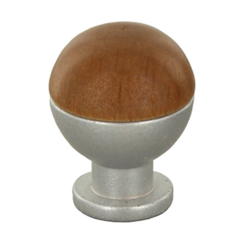 25 x POMOLO SFERICO LEGNO OTT 735B D 18 MM NOCE CH