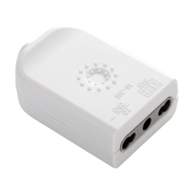 25 x PRESA BIPASSO 2P+T BIANCO FIG.1