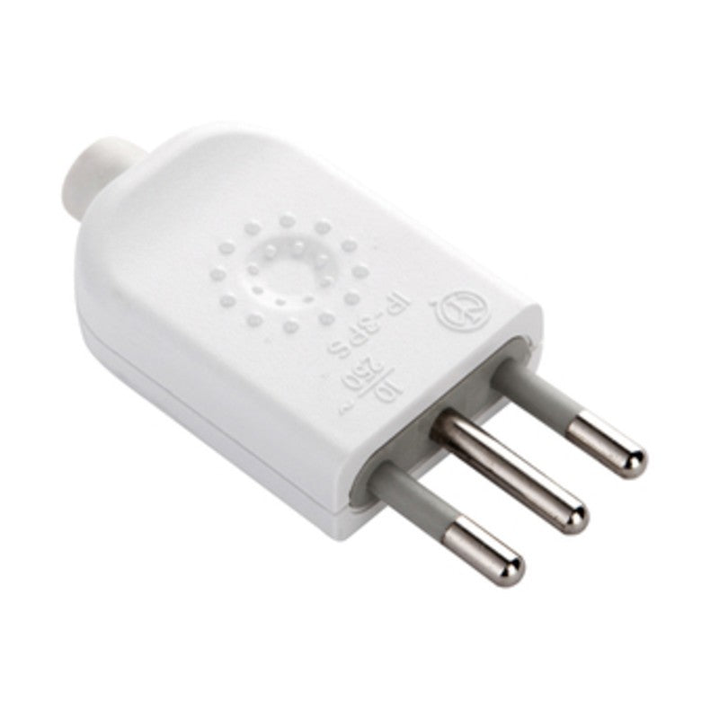 25 x SPINA 10A 2P+T BIANCO FIG.2