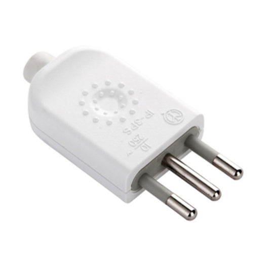 25 x SPINA 10A 2P+T BIANCO FIG.2