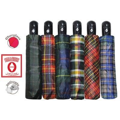 3 x OMBRELLO PIOGGIA MINI SCOZZESE