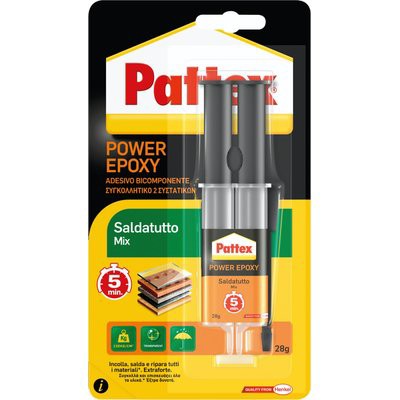 3 x PATTEX POWER EPOXY SALDATUTTO MIX SIRINGA