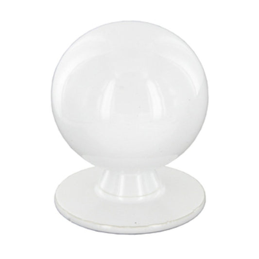 30 x POMOLO OTTONE 2172 2521 D 25 MM TORNITO BIANCO