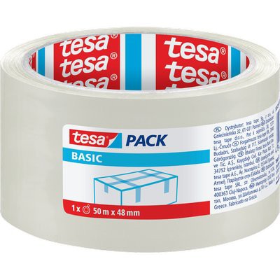 36 x NASTRO IMBALLO TRASPARENTE BASIC PP 58572 TESA