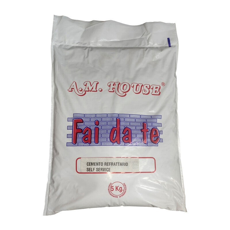 4 x CEMENTO REFRATTARIO DA 5 KG SELF SERVICE